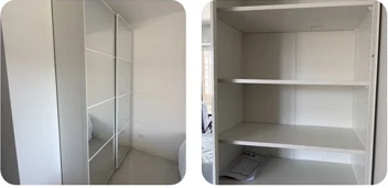 Travail réalisé : Montage de dressing IKEA avec portes coulissantes